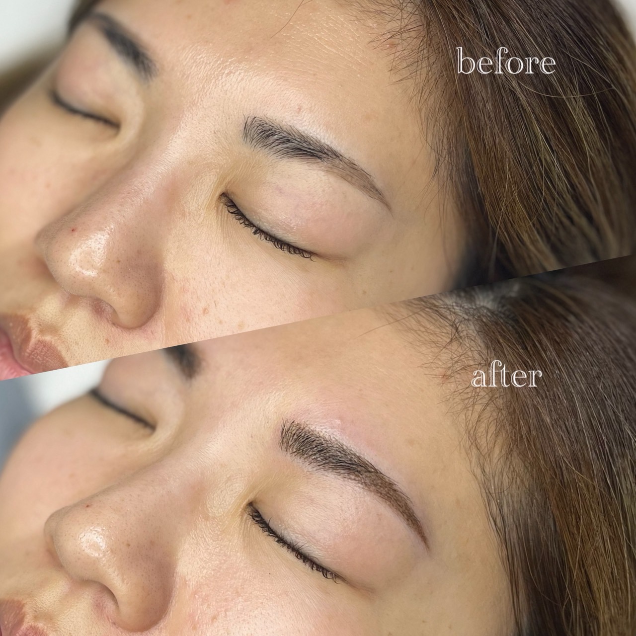 眉アートメイク症例