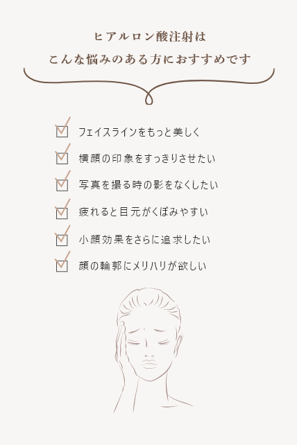 ヒアルロン酸注射おすすめの方